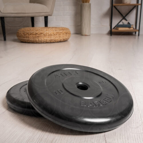 Блины для штанги и гантелей 10 кг D 26 мм  Barbell Atlet