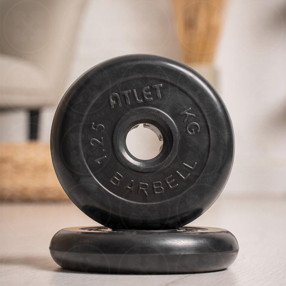 Блины для штанги и гантелей 1,25 кг D 26 мм Barbell Atlet — изображение 3