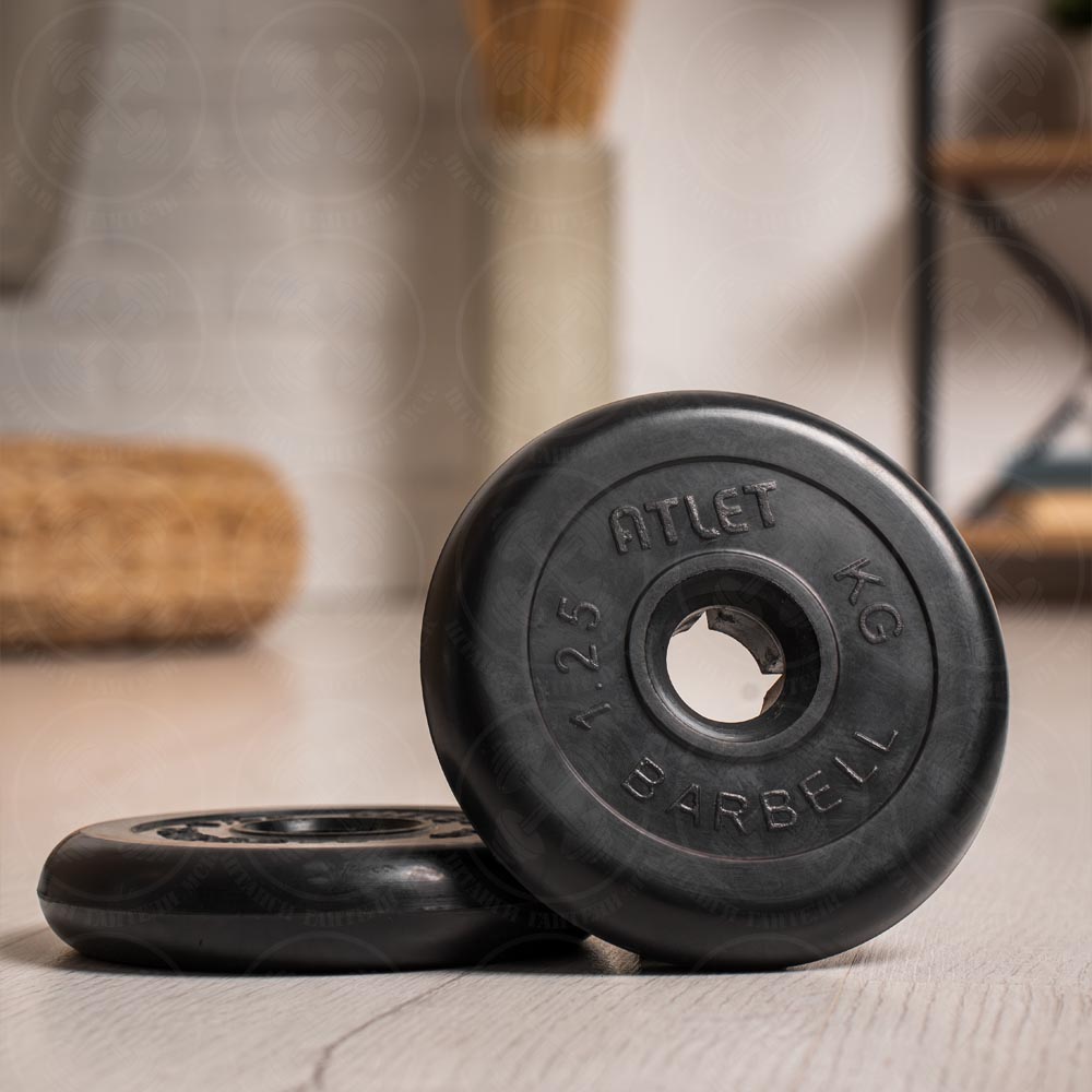 Блины для штанги и гантелей 1,25 кг D 26 мм Barbell Atlet — изображение 4