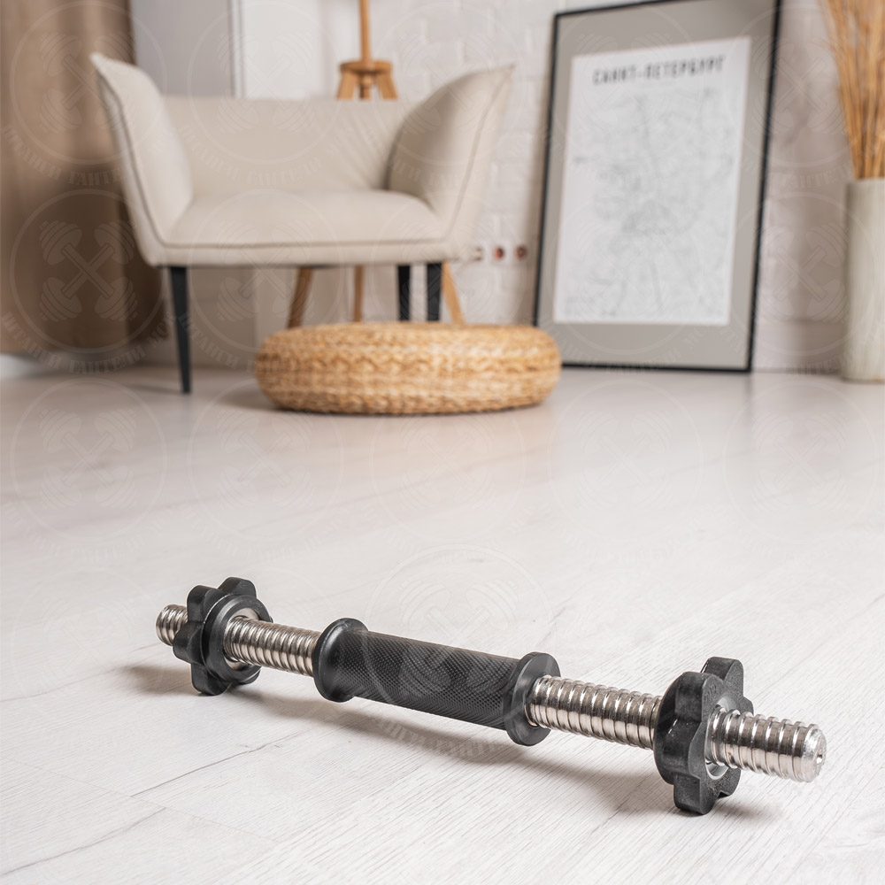 Гриф для гантелей D 26 мм 40 см Barbell обрезиненный