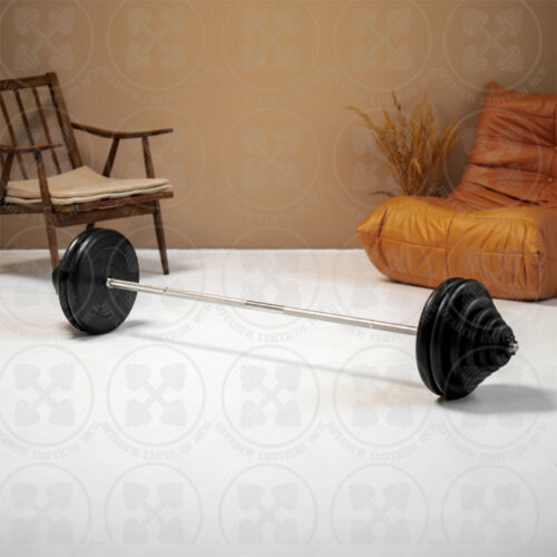 Штанга с блинами 125 кг D 26 мм L180 см Barbell
