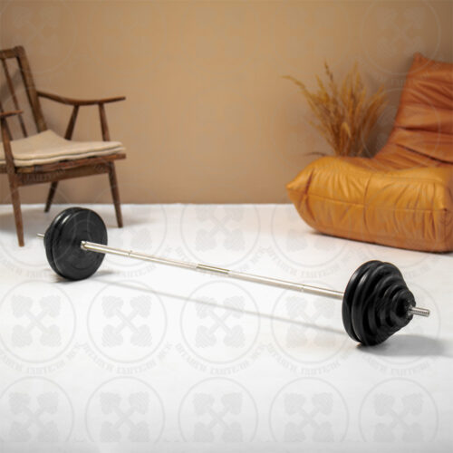 Штанга с блинами 65 кг D 26 мм L180 см Barbell