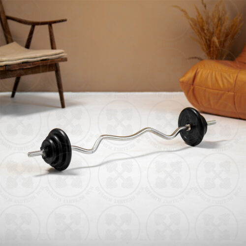 Штанга с блинами EZ-образная D26mm 22,5 кг Barbell
